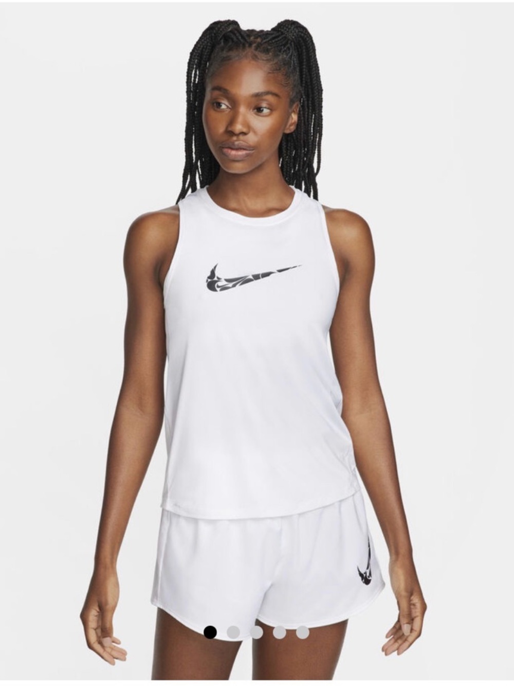 Nike Women’s White Dri-FIT Tank Top - Athletic Performance running